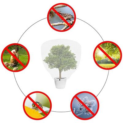 Πλαστικό τύπου HDPE Μανδύα φραγμού εντόμων πουλιών με σχοινί για την καλλιέργεια φρούτων