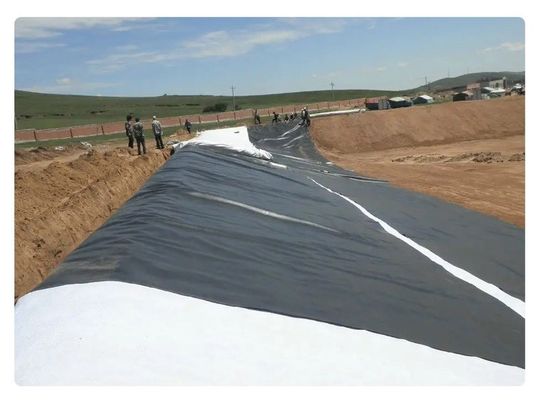 Γεωμεμβράνη HDPE ομαλής επιφάνειας για υγειονομική ταφή λίμνη και κατασκευή σήραγγας 50m-200m Ανθεκτική σε χημικά