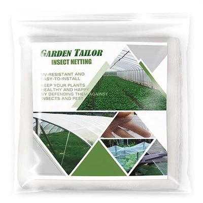 HDPE/PE/PP Πλαστικό πλέγμα από σχοινί για έντομα για την προστασία των πτηνών Αμπελώνες Κήποι Λαχανικά Λουλούδια Φρούτα Λευκό χωρίς επικάλυψη