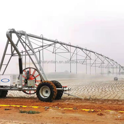 3800 KG Γεωργία Αυτοματοποιημένη πλευρική γραμμική κίνηση Σύστημα άρδευσης κήπου Δύο / Τέσσερις τροχοί έκδοση για να ωφελήσει τη φάρμα σας
