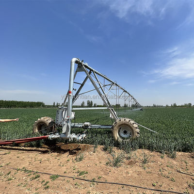 3800 KG Γεωργία Αυτοματοποιημένη πλευρική γραμμική κίνηση Σύστημα άρδευσης κήπου Δύο / Τέσσερις τροχοί έκδοση για να ωφελήσει τη φάρμα σας