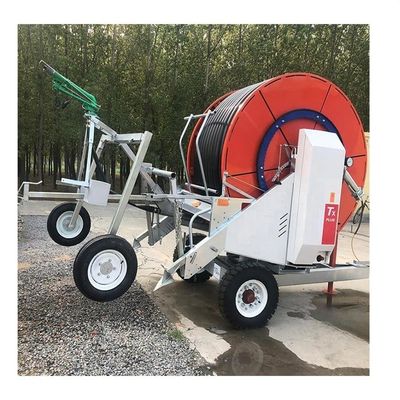 2000 KG χωρητικότητα βαριά βροχή όπλο ψεκαστήρα τροχιά 360 μοίρες περιστρεφόμενο αυτόματο σύστημα άρδευσης για αγροκτήματα ανθεκτικό μεταλλικό υλικό