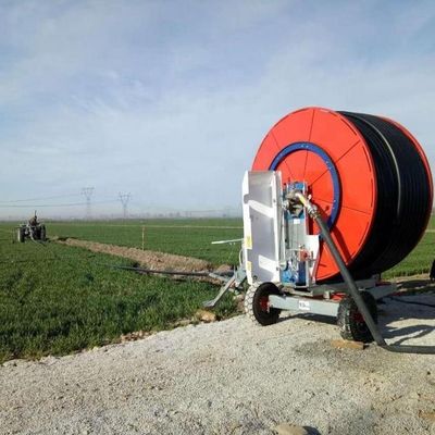 Ψηφιακό σύστημα άρδευσης αγροκτημάτων 20-50m Ηλεκτρικός σκληρός σωλήνας τροχιά ταξιδιωτικός άρδευσης με 75-300 Boom τύπου μετάλλου