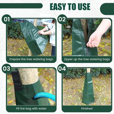 20 γαλόνια PVC Tarpaulin αναδιπλούμενη αναδιπλούμενη Anti-Uv τσάντα άρδευσης για θάμνο δέντρα άρδευση Άλλα άρδευση άρδευσης