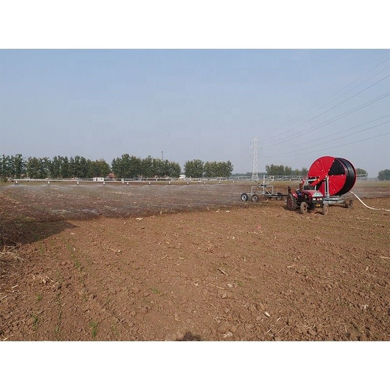 Ρίξε Far Farm αυτόματο κινητό σωλήνα νερού τροχιά βροχοβόλο σύστημα άρδευσης με ζώνη τροχιά ταξιδιωτικό ψεκαστήρα GP75-300